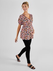 JoJo Maman Bébé Multi Floral Print Maternity Blouse - Image 3 of 5