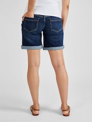 JoJo Maman Bébé Indigo Blue Denim Maternity Shorts - Image 2 of 4