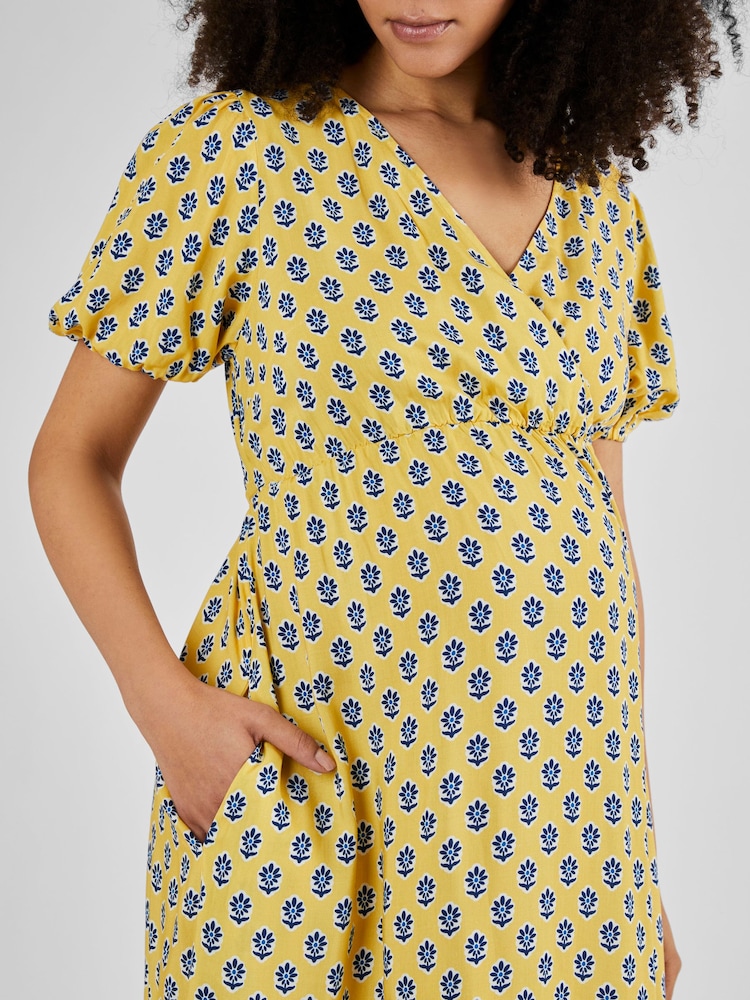 Gelb/Batikprint - Jojo Maman Bébé Umstands-Midikleid - Bild 4 von 4 Gelb/Batikprint - Jojo Maman Bébé Umstands-Midikleid - Bild 4 von 4