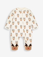 JoJo Maman Bébé Cream Reindeer Baby Gift Set - Image 2 of 5