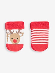 JoJo Maman Bébé Cream Reindeer Baby Gift Set - Image 3 of 5