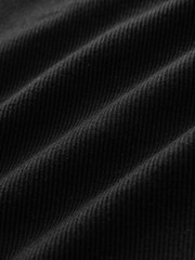 Black Ribbed 5 Pack 100% Cotton Vests 5 Pack - Image 3 of 4