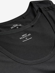 Black 2 Pack Signature Bamboo Vests - Image 8 of 9