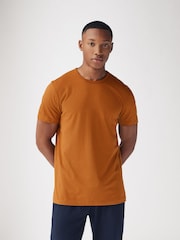 Rich Green/Blue/Orange/Grey Slim Fit 100% Cotton Underwear T-Shirts 5 Pack - Image 2 of 15
