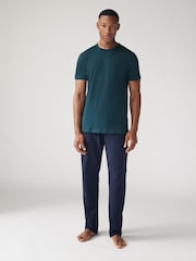 Rich Green/Blue/Orange/Grey Slim Fit 100% Cotton Underwear T-Shirts 5 Pack - Image 8 of 15