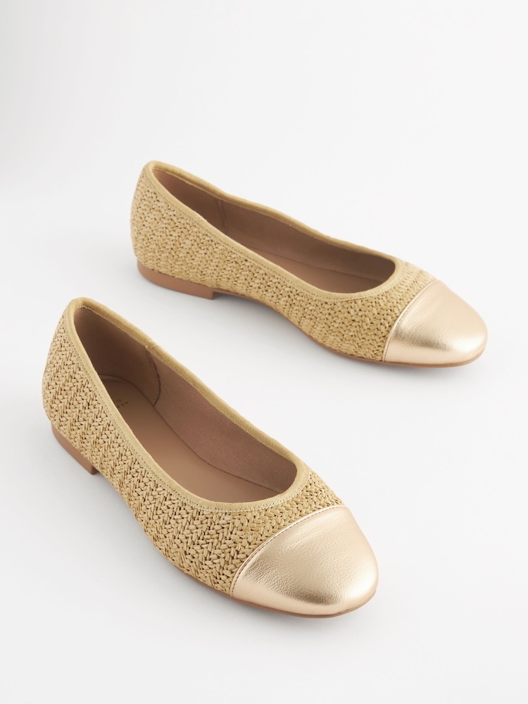 Natur/Gold - Forever Comfort® Ballerinas - Bild 1 von 1 Natur/Gold - Forever Comfort® Ballerinas - Bild 1 von 1