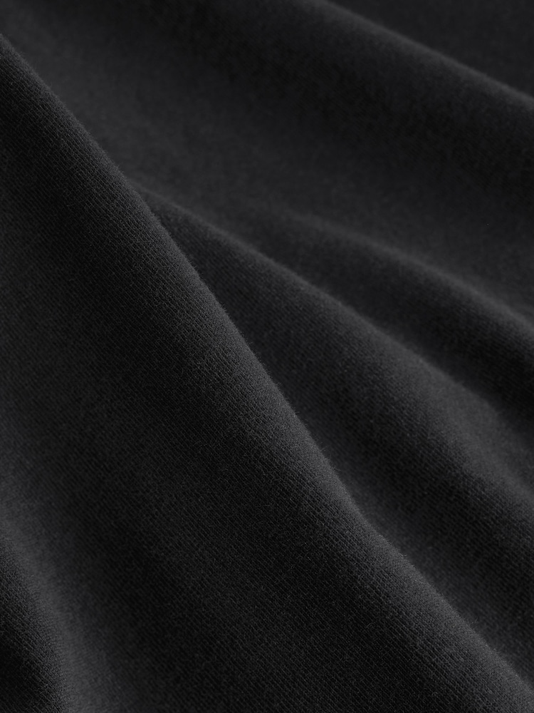 Black Slim Fit 100% Cotton Layering T-Shirt - Image 4 of 5