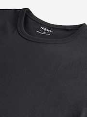 Black Slim Fit 100% Cotton Layering T-Shirt - Image 5 of 5