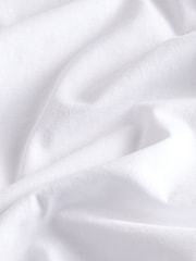 White Slim Fit 100% Cotton Layering T-Shirt - Image 8 of 8