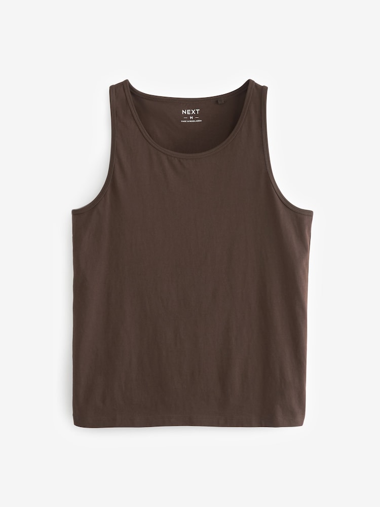 Neutral Mix 100% Cotton Vests 5 Pack - Image 1 of 11