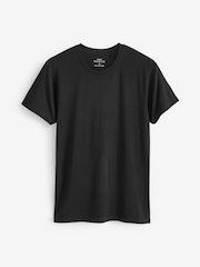 Black 2 Pack Signature Bamboo T-Shirts - Image 1 of 4