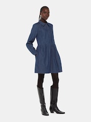 Whistles Blue Winnie Chambray Denim Dress - Image 3 of 5