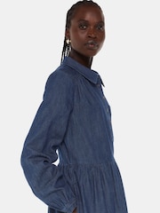 Whistles Blue Winnie Chambray Denim Dress - Image 4 of 5