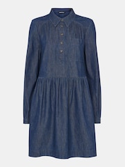Whistles Blue Winnie Chambray Denim Dress - Image 5 of 5