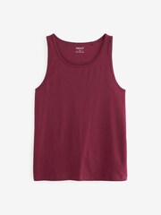 Rich Red/Green/Blue 100% Cotton Vests 5 Pack - Image 12 of 16