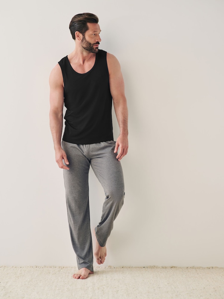 Black 5 Pack Signature Bamboo Vests - Image 2 of 8