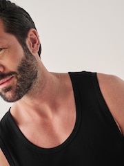 Black 5 Pack Signature Bamboo Vests - Image 4 of 8