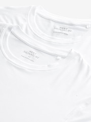White 2 Pack Signature Bamboo T-Shirts - Image 1 of 6