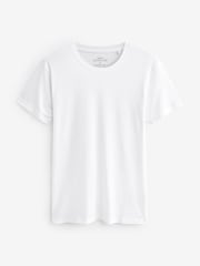 White 2 Pack Signature Bamboo T-Shirts - Image 3 of 6