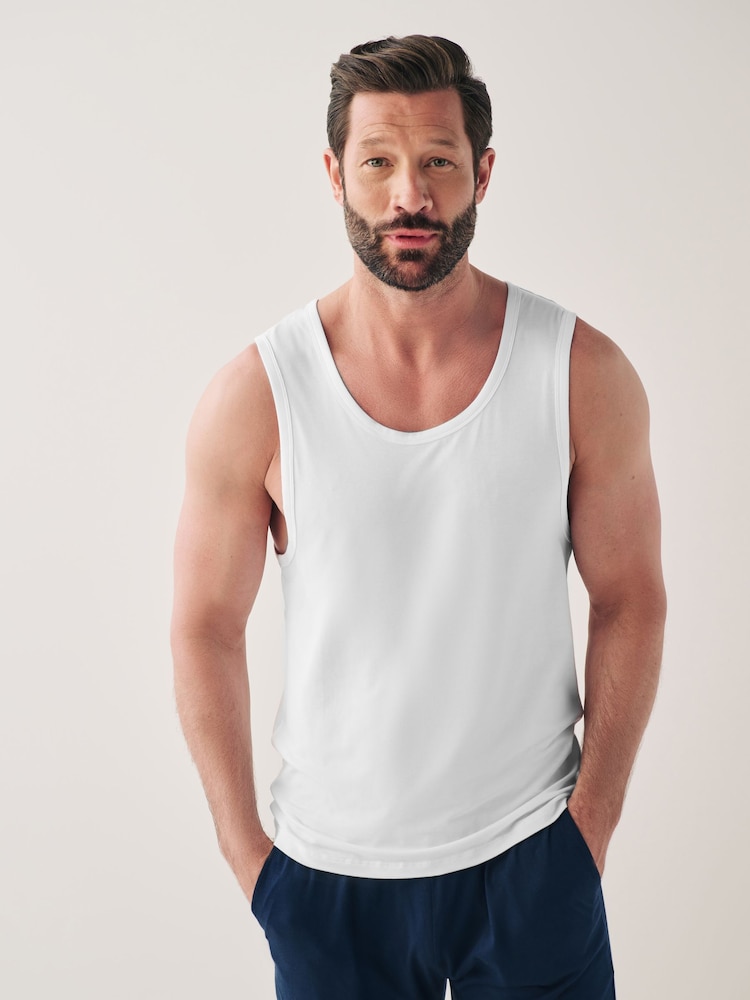 Weiß - 5er-Pack - Trägertop mit Bambusfasern - Bild 1 von 8 Weiß - 5er-Pack - Trägertop mit Bambusfasern - Bild 1 von 8