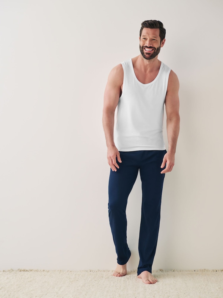 White 5 Pack Signature Bamboo Vests - Image 2 of 8