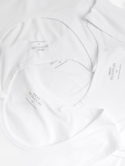 White 5 Pack Signature Bamboo Vests - Image 8 of 8