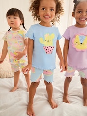 Purple Character Short Pyjamas 3 Pack (9mths-10yrs) - Image 1 of 13
