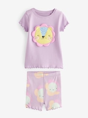 Purple Character Short Pyjamas 3 Pack (9mths-10yrs) - Image 12 of 13