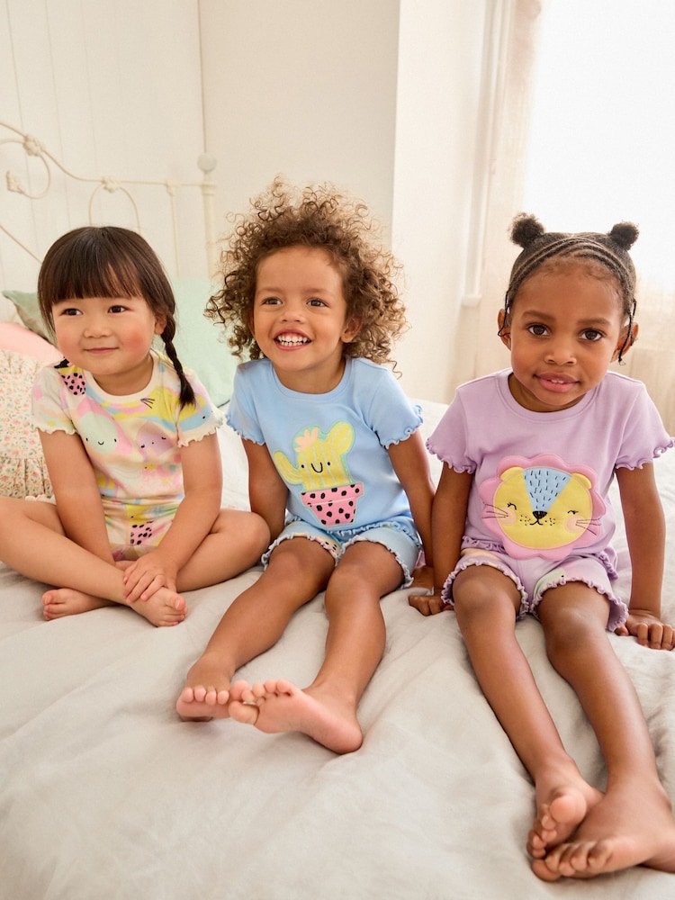 Purple Character Short Pyjamas 3 Pack (9mths-12yrs) - Image 5 of 13