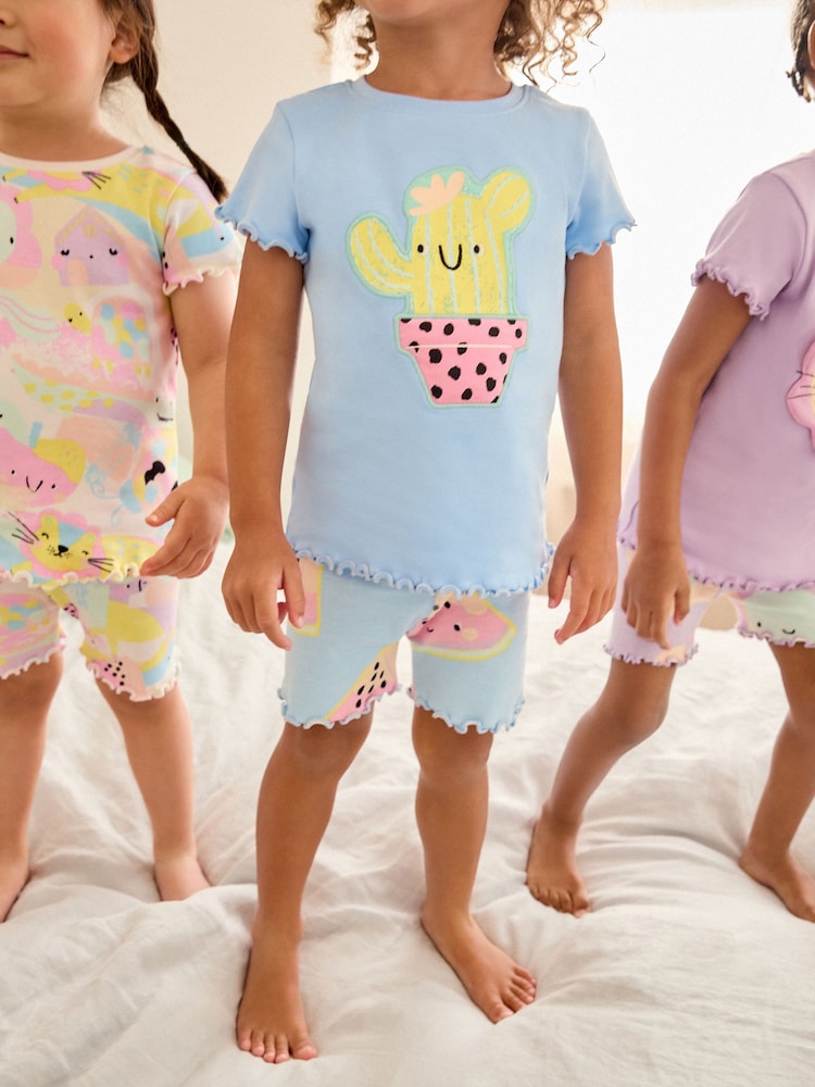 Purple Character Short Pyjamas 3 Pack (9mths-12yrs) - Image 6 of 13