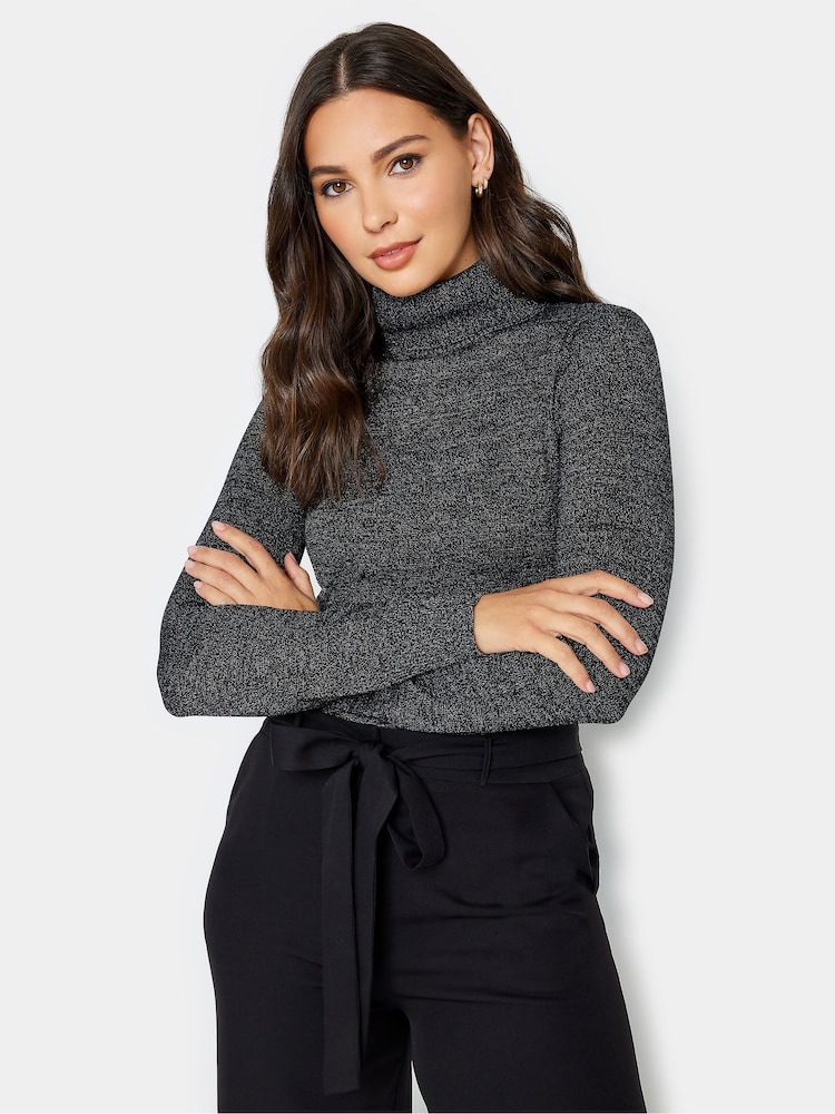 Long Tall Sally Black Roll Neck Jumper - Image 1 of 4