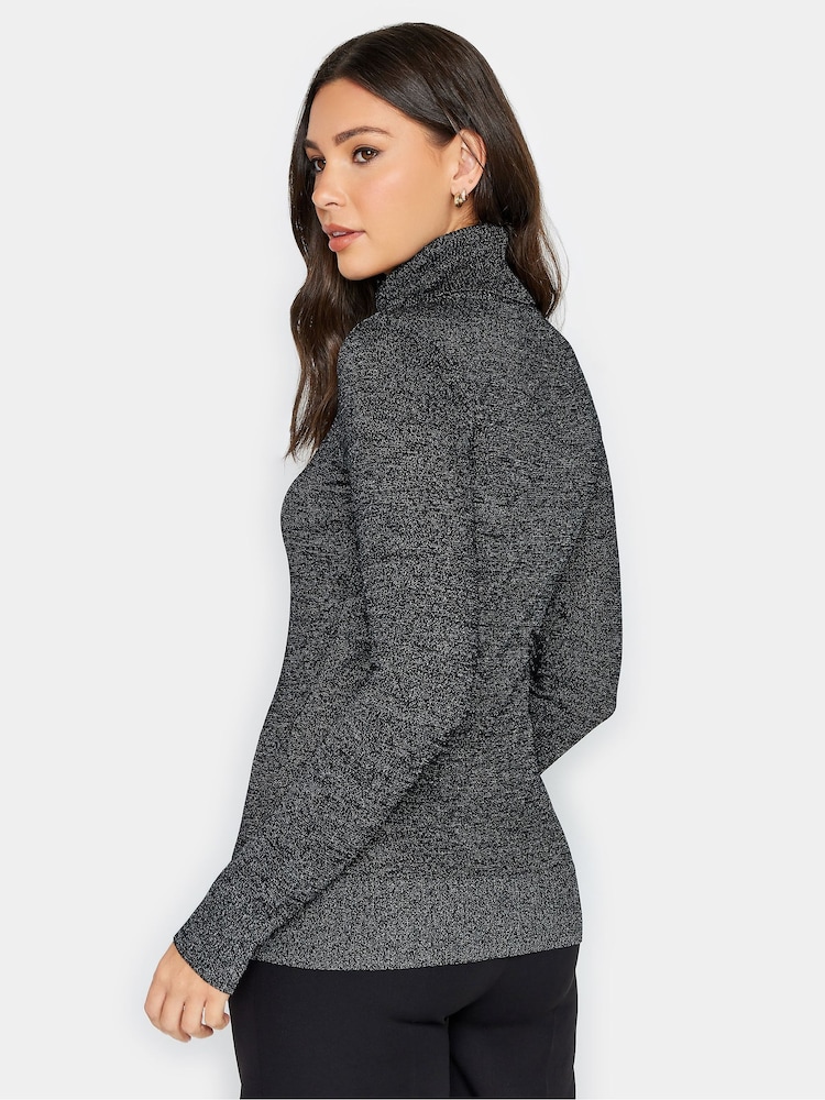 Long Tall Sally Black Roll Neck Jumper - Image 2 of 4