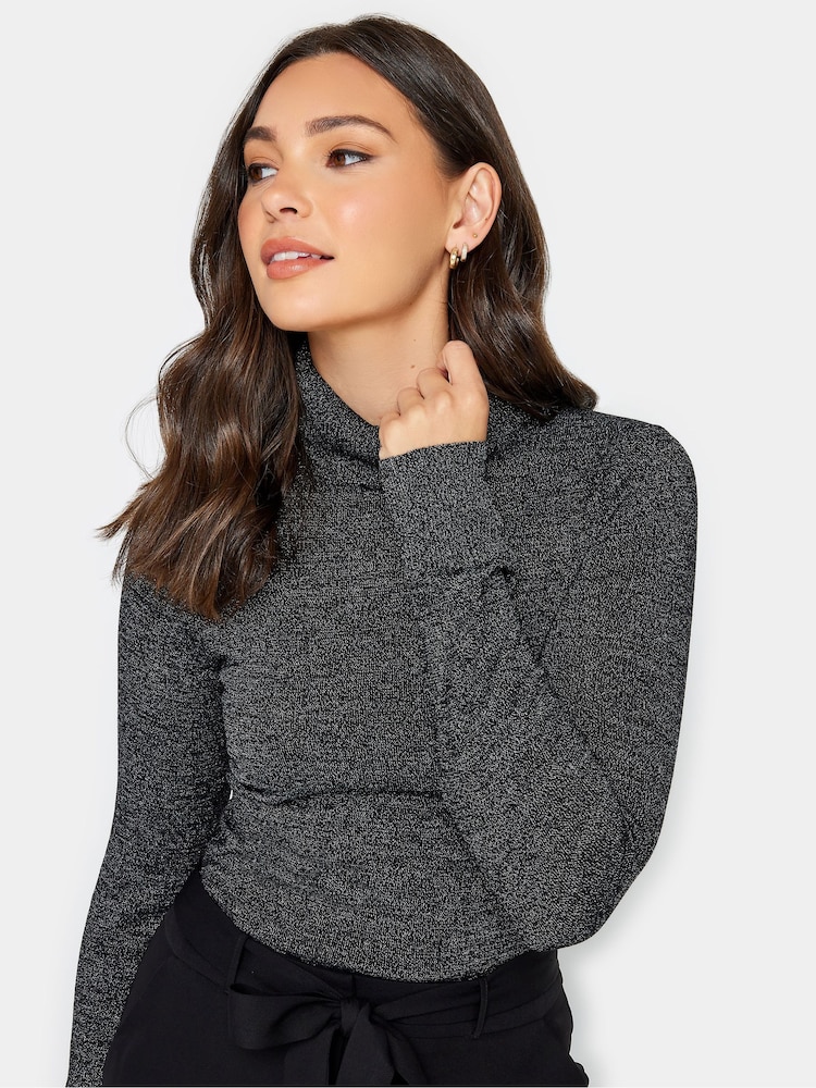 Long Tall Sally Black Roll Neck Jumper - Image 4 of 4