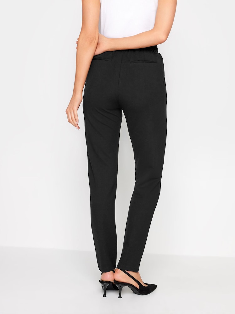 Long Tall Sally Black Tie Waist Ponte Trousers - Image 2 of 4