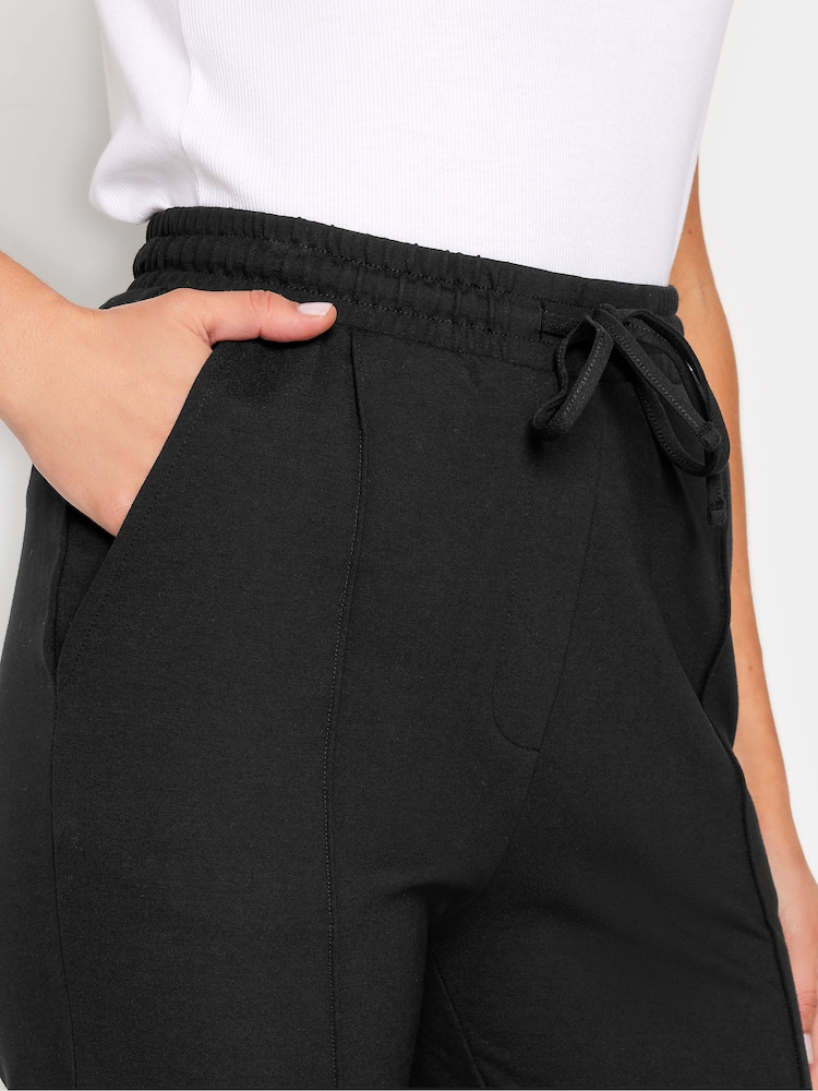 Long Tall Sally Black Tie Waist Ponte Trousers - Image 4 of 4