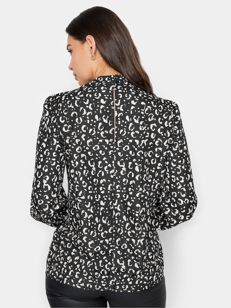 Long Tall Sally Black High Neck Keyhole Top - Image 2 of 5