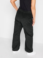 Schwarz - Yours Curve Cargo-Hosen aus Cord - Bild 2 von 4