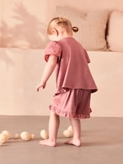 rjava/Cream - 100% Bombažna kratka pižama 2 komplet (9mths-8yrs) - Slika 4 iz 10