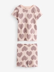 Neutral 100% Cotton Short Pyjamas 3 Pack (9mths-12yrs) - Image 2 of 6