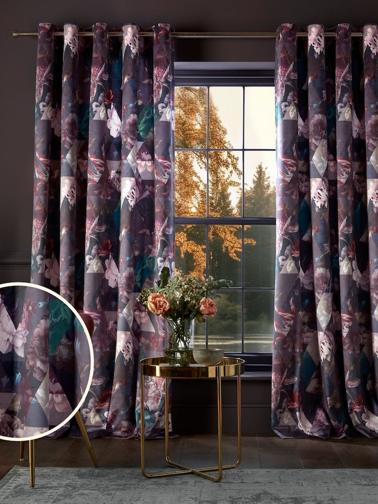 Graham & Brown Purple Amethyst Eyelet Curtains - Image 1 of 4