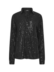 Long Tall Sally Black Sequin Shirt - Image 2 of 2