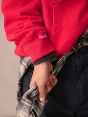 Rojo - Sudadera básica con capucha de Superdry - Imagen 3 de 9