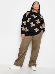 Braun - Yours Curve Cargo-Hosen aus Cord - Bild 2 von 4