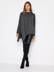 Long Tall Sally Grey Hanky Hem Top - Image 3 of 6