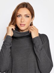 Long Tall Sally Grey Hanky Hem Top - Image 4 of 6