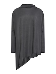 Long Tall Sally Grey Hanky Hem Top - Image 5 of 6