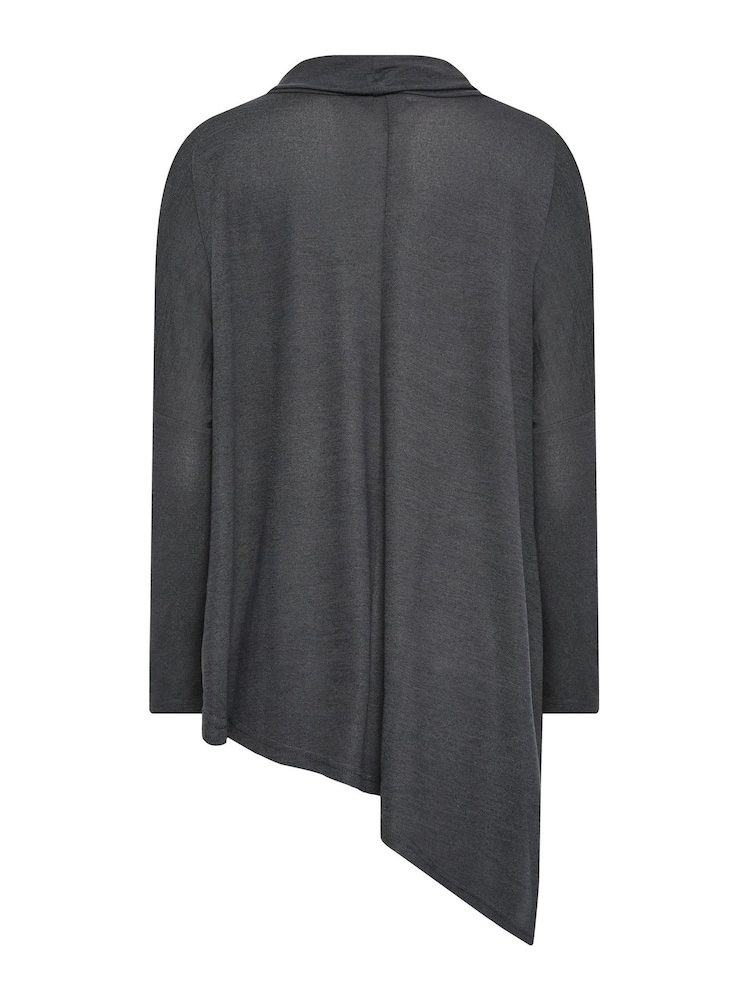 Long Tall Sally Grey Hanky Hem Top - Image 6 of 6