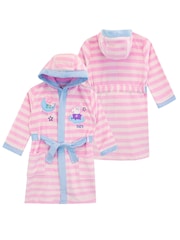 Character Pink 100% Cotton Peppa Pig Dressing Gown and Pyjama Set - Image 2 of 7