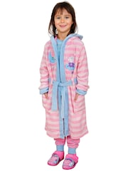 Character Pink 100% Cotton Peppa Pig Dressing Gown and Pyjama Set - Image 6 of 7