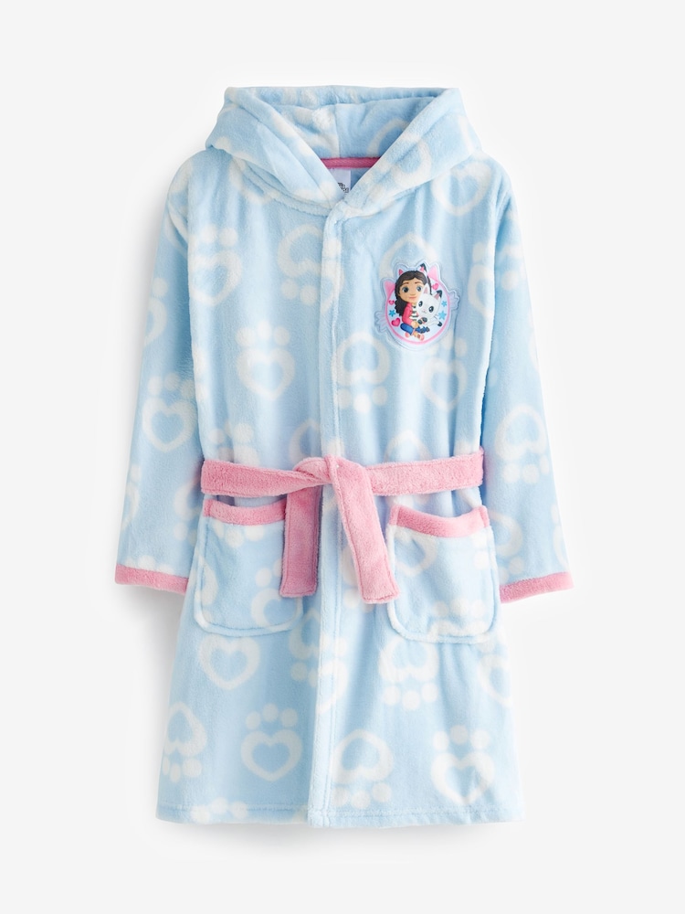 Character Blue Gabby's Dollhouse Dressing Heart Paw Print Gown - Image 1 of 6